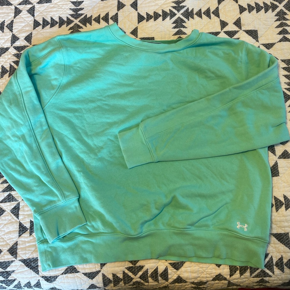 Women’s Under Armour Crewneck Sweatshirt Size 2X - Turquioise